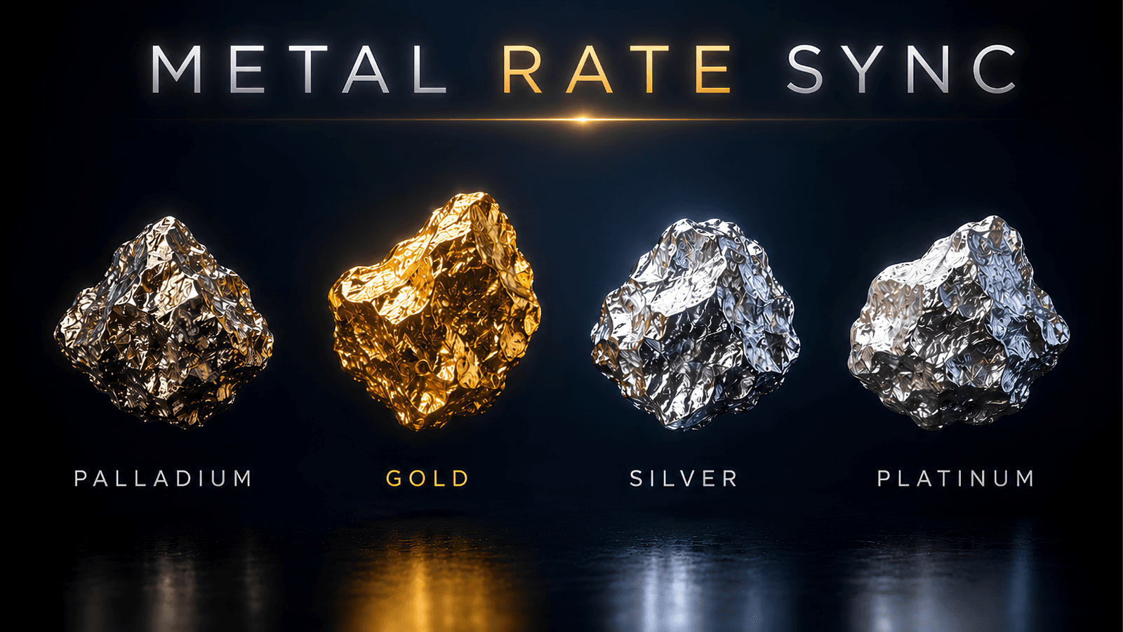 MetalRate Sync — palladium, gold, silver and platinum nuggets